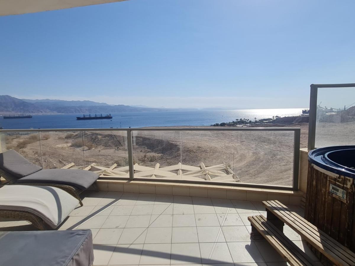 Top-Luxury Exclusive Аpt With Jacuzzi In Front Of The Sea เอลัต ภายนอก รูปภาพ